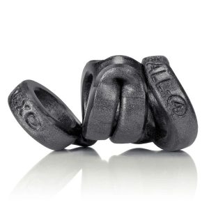 4-BALL four chain'd cock+ball rings OXBALLS LIQUID PLATINUM SILICONE