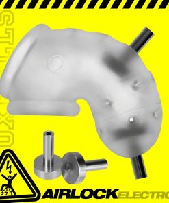 AIRLOCK ELECTRO 2-electrode/multi-position contacts chastity/packer