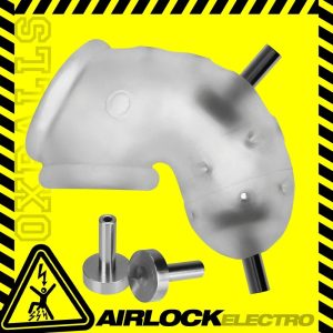 AIRLOCK ELECTRO 2-electrode/multi-position contacts chastity/packer