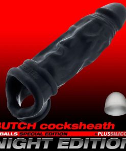 BUTCH NIGHT EDITION velvet-soft cocksheath PLUS+silicone NIGHT BLACK