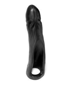 DONKEY 11+ inch thick DP strap-on OXBALLS LIQUID PLATINUM SILICONE BLACK
