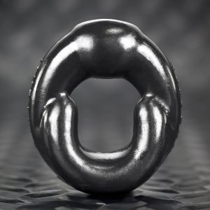 GRIP hugger soft-padded lifter-cockring PLATINUM SILICONE hand poured BLACK