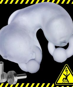 MEATLOCKER ELECTRO bigger-dick velvet-smooth chastity with electro contacts OXBALLS