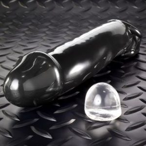 MUSCLE original smooth LONGxWIDE adjustFIT rubbery cocksheath OXBALLS