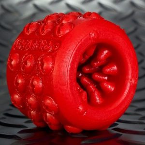 NAILED inner rubbery spiked ballstretcher OXBALLS LIQUID PLATINUM SILICONE