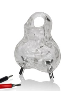 NUTTER ELECTRO cocksling+veiny ball-bag with electro contacts OXBALLS