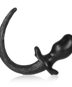 PUPPY TAIL hand poured liquid silicone, made in Los Angeles buttplug+wagger textured tail...the BEST tail! BLACK
