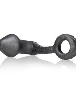 OXBALLS GRUNT Asslock platinum silicone butt plug with attached cock ring