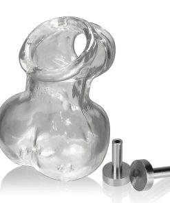 SACKSLING-2 ELECTRO cocksling+rubbery ballbag with electro contacts OXBALLS