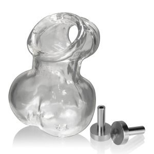 SACKSLING-2 ELECTRO cocksling+rubbery ballbag with electro contacts OXBALLS