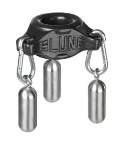 SLUNG squeeze style carabiner-clip hang-weights ballstretcher OXBALLS LIQUID PLATINUM SILICONE black