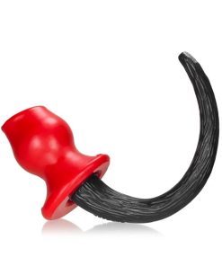 TAILFUCK hollow-gape pighole fuckplug+TAIL-STOPPER OXBALLS PLATINUM SILICONE red/black