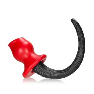 TAILFUCK hollow-gape pighole fuckplug+TAIL-STOPPER OXBALLS PLATINUM SILICONE red/black