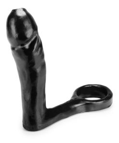 UNCUT long uncut dick+cockring asslock OXBALLS LIQUID PLATINUM SILICONE black