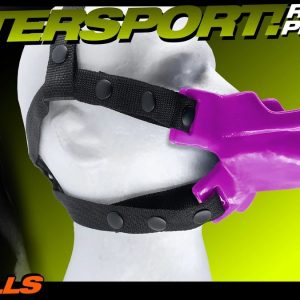 WATERSPORT ergo-fit urinal strap-on GLOSSY RUBBERY gag OXBALLS 62% off HOT PINK
