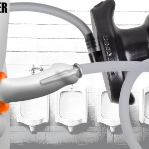 WIZZ PLUGGER machined pissplug + liquid silicone buttplug OXBALLS